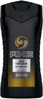 AXE GOLD TEMPTATION BODYWASH DOUCHEGEL FLACON 250 ML, Verzenden, Nieuw