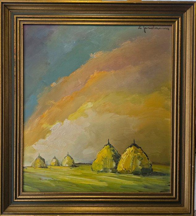 Leo Jordaens (1944-2000) - hooimijten, Antiek en Kunst, Kunst | Schilderijen | Klassiek