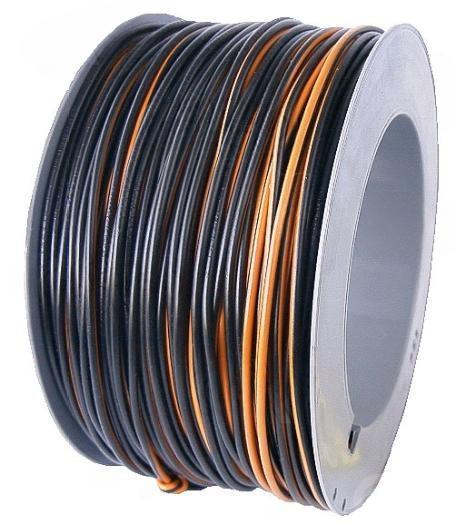 Draad 1.5 mm² zwart/oranje 100 meter, Auto-onderdelen, Verlichting, Ophalen of Verzenden