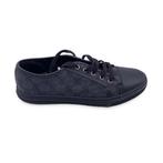 Gucci - Black GG Monogram Canvas Low Top Sneakers Shoes Size