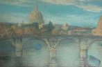 Italiaanse school (XX) - Roman Landscape, Ponte Sisto with, Antiek en Kunst