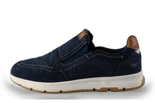 Mustang Instappers in maat 42 Blauw | 10% extra korting, Kleding | Heren, Schoenen, Blauw, Zo goed als nieuw, Overige typen, Verzenden