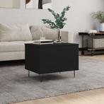 vidaXL Salontafel 60x44,5x45 cm bewerkt hout zwart, Huis en Inrichting, Tafels | Salontafels, Minder dan 50 cm, 50 tot 100 cm