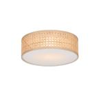 Smart plafondlamp rotan 30 cm incl. Wifi A60 - Tromma, Huis en Inrichting, Lampen | Plafondlampen, Nieuw, Overige materialen, Oosters