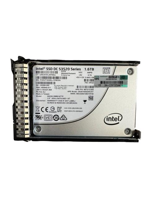 867213-001, SSDS2BB016T7P, 1.6TB SSD, 2.5 inch, SATA-3, incl, Computers en Software, Harde schijven, Refurbished, Ophalen of Verzenden