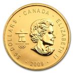 Canada. 2009 1 oz $50 CAD Canadian Gold Maple Leaf Olympic, Postzegels en Munten, Edelmetalen en Baren