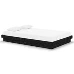 Houten Bed 120x190 Zwart - Tweedekansje - Natuurlijk Slapen, Zwart, Rustiek, Nieuw, Twijfelaar