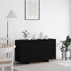 vidaXL Dressoir Zwart eiken 135 x 41 x 69 cm Bewerkt hout, Verzenden, Nieuw, Overige houtsoorten, Minder dan 50 cm