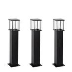 Astro 2 set 3 stuks tuinlamp zwart Tuinverlichting, Nieuw, Verzenden