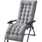 Gardlov Grijze Gestikte Tuinligstoelkussen - Optimaal Com..., Tuin en Terras, Tuinmeubel-accessoires, Ophalen of Verzenden, Nieuw