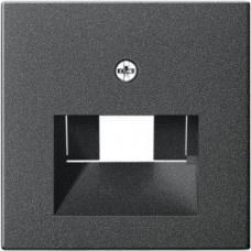 Gira Afdekplaat RJ45 / RJ11 enkel en dubbel antraciet 027028, Doe-het-zelf en Verbouw, Elektra en Kabels, Stopcontact, Nieuw