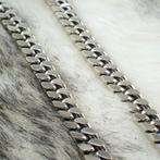 Zilveren robuuste gourmetschakel ketting | 44 cm, Sieraden, Tassen en Uiterlijk, Kettingen, Gebruikt, Ophalen of Verzenden, Zilver