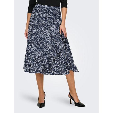 Only Wikkelrok ONLCARLY FLOUNCE LONG SKIRT, Kleding | Dames, Rokken, Nieuw, Verzenden