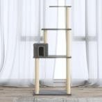 vidaXL Kattenkrabpaal met sisal krabpalen 147 cm lichtgrijs, Dieren en Toebehoren, Verzenden, Nieuw