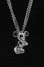 Zilveren Tekenfilm muis 3D ketting hanger, Verzenden, Nieuw