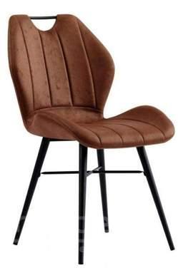 Eetkamerstoel Balinge - MAGAZIJN OPRUIMING - Cognac - mag..., Huis en Inrichting, Complete eetkamers, Nieuw