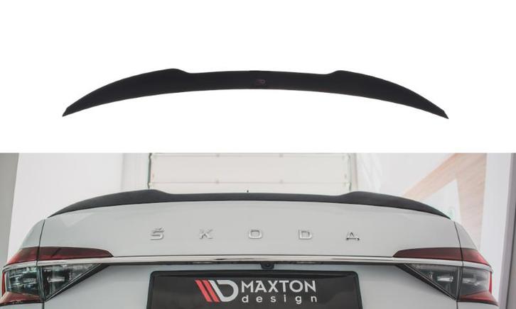 Spoiler cap Skoda Superb 3 FL Maxton Design glans zwart V.2, Auto-onderdelen, Overige Auto-onderdelen, Ophalen of Verzenden