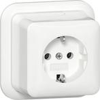 Gira wandcontactdoos + RA opbouw wit - 444010, Ophalen of Verzenden, Nieuw