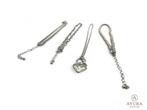 Dames halsketting - set van 4 - Zilverkleurig of Goudkleurig, Verzenden, Nieuw, Zilver, Overige materialen