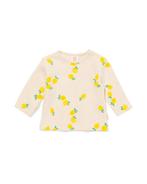 HEMA Newborn T-shirt wafel citroen ecru, Verzenden, Nieuw