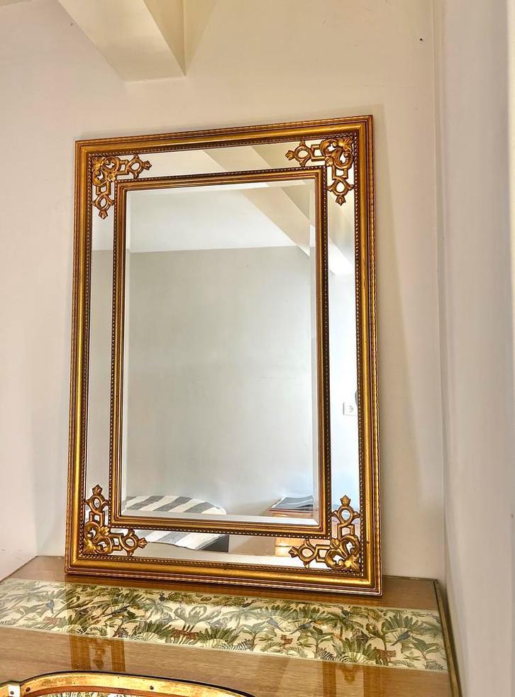 Grote luxe DeKnudt spiegel 112x78cm, Antiek en Kunst, Antiek | Spiegels, Ophalen of Verzenden