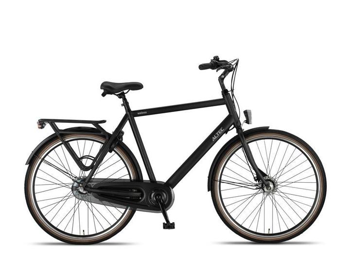 Altec Walesa 28 Inch Herenfiets 3 Versnellingen Mat Zwart, Fietsen en Brommers, Fietsen | Heren | Herenfietsen, Nieuw, Verzenden