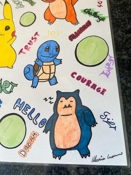 Maria Cuomo - 1/1 Team Pokémon - Together We Win Pop Art, Spelcomputers en Games, Spelcomputers | Overige Accessoires