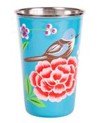 handbeschilderde beker India | roestvrijstalen beker, Huis en Inrichting, Keuken | Servies, Verzenden, Nieuw