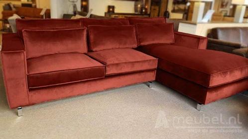 Loungebank Indijk - loungebanken - Rood, Huis en Inrichting, Banken | Sofa's en Chaises Longues, Nieuw, Stof
