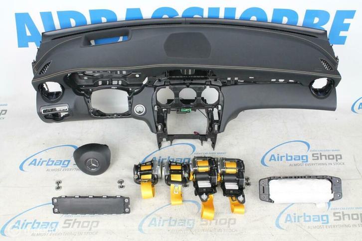 Airbag set Dashboard HUD speaker geel stiksel Mercedes GLC, Auto-onderdelen, Dashboard en Schakelaars, Gebruikt, Mercedes-Benz