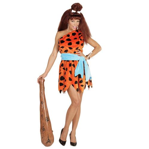 Holbewoner Kostuum Oranje Dames, Kleding | Dames, Carnavalskleding en Feestkleding, Nieuw, Verzenden