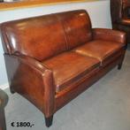 Schapenleren banken en fauteuils, Zo goed als nieuw, Leer