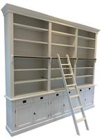 Boekenkast wit met trap Reeuwijk300 x 260cm, Huis en Inrichting, Kasten | Boekenkasten, Ophalen of Verzenden, Nieuw