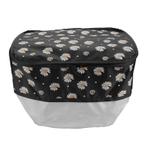 Fietskrat Afdekhoes Mand Krat Hoes Waterdicht Bloemen Zwart, Verzenden, Nieuw