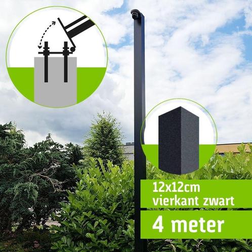 Vierkante cameramast met kantelanker 4 meter Zwart, Audio, Tv en Foto, Videobewaking, Ophalen of Verzenden