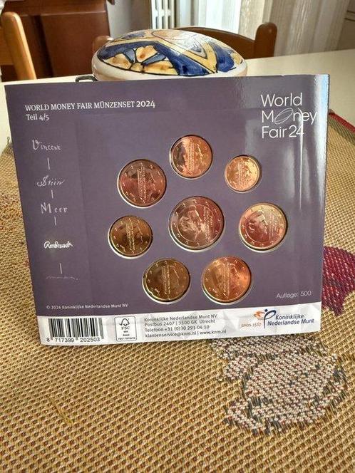 Nederland. Year Set (BU) 2024 World Money Fair - Rembrandt, Postzegels en Munten, Munten | Europa | Euromunten