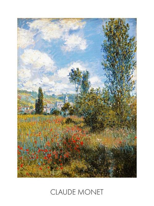 Kunstdruk Claude Monet - Ile Saint-Martin 60x80cm, Huis en Inrichting, Woonaccessoires | Schilderijen, Tekeningen en Foto's, Nieuw
