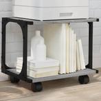 vidaXL Printerkastje 2-laags 41x28x33,5 cm bewerkt hout, Verzenden, Nieuw