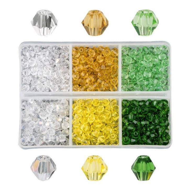 Fako Bijoux - DIY Kralen Set - Glas Kralen Facet Geslepen -, Hobby en Vrije tijd, Kralen en Sieraden maken, Verzenden