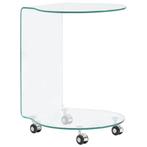 vidaXL Salontafel 45x40x58 cm gehard glas, Huis en Inrichting, Tafels | Salontafels, Minder dan 50 cm, 50 tot 100 cm, Verzenden