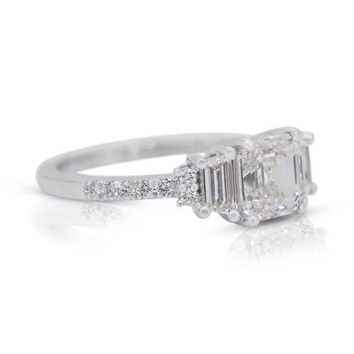 Ring - 18 karaat Witgoud - 1.97ct. tw. Diamant (Natuurlijk), Sieraden, Tassen en Uiterlijk, Ringen