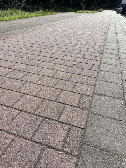 Gebruikte betonklinkers, 21x21x8 cm rood (op pallets), Tuin en Terras, Tegels en Klinkers, Beton, Ophalen of Verzenden