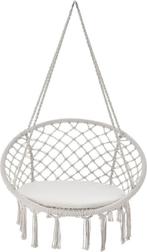 Eenpersoons Hangstoel Cadras - Beige - 105 x 60 cm - Incl. Z, Verzenden, Nieuw