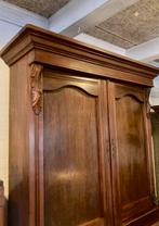 antiek Engels kabinet, 3 planken, 3 grote 2 kleine lades, Antiek en Kunst, Antiek | Meubels | Kasten, Verzenden