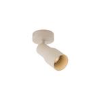 Moderne plafondspot beige GU10 50mm rond - Stanley, Nieuw, Metaal of Aluminium, Modern