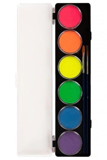 Hobby Watercolor Neon Palet 10gr 6st, Hobby en Vrije tijd, Feestartikelen, Nieuw, Verzenden