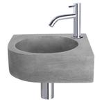 Fonteinset Differnz Cleo 31.5x31.5x10 cm Beton Donker Grijs, Ophalen of Verzenden, Nieuw, Chroom, Overige typen