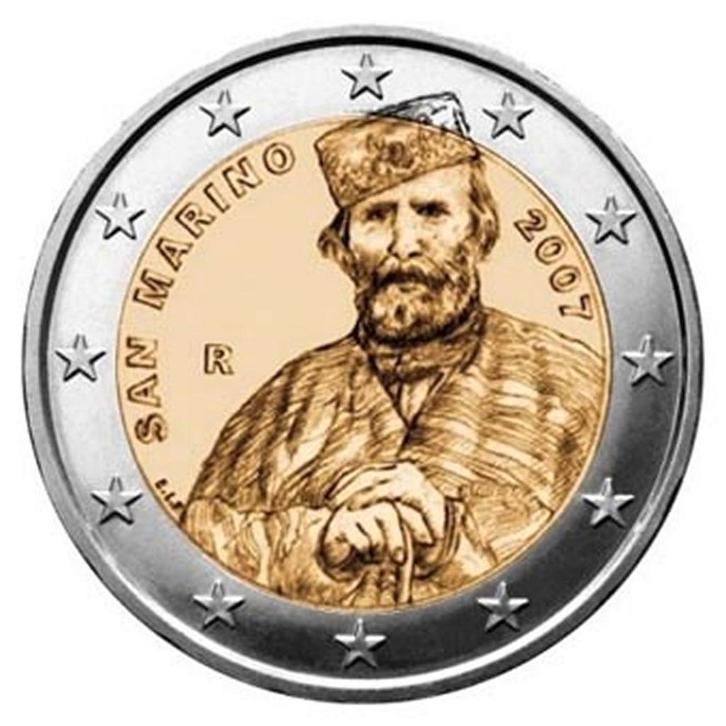 San Marino 2 Euro Garibaldi 2007, Postzegels en Munten, Munten | Europa | Euromunten, Verzenden