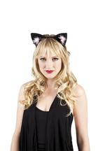 Tiara Kattenoren (nepleer), Verzenden, Nieuw, Feestartikel