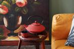 Bredemeijer - Theepot Xilin 1,25L gietijzer rood, Ophalen of Verzenden, Gebruikt